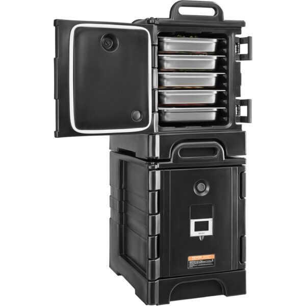 VEVOR Isolierter Speisenbehälterträger Warmhaltebox für Gastronomie 75 L x 2
