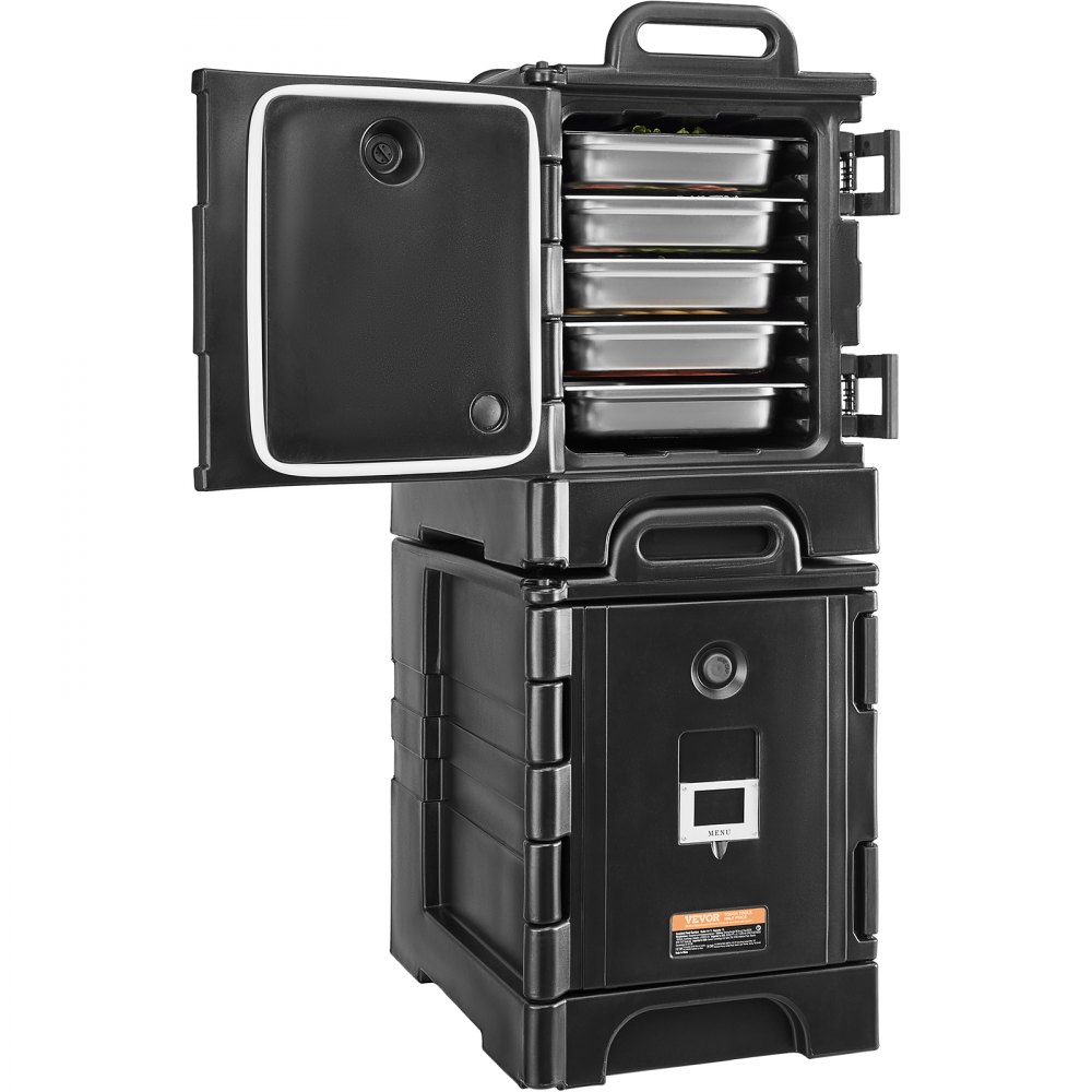 VEVOR Isolierter Speisenbehälterträger Warmhaltebox für Gastronomie 75 L x 2