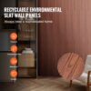 VEVOR Akustikpaneele 8er-Set, 2450 x 166 mm, WPC-Akzent-Wandpaneele aus Holz für moderne Innenwände – Bild 3