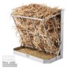 VEVOR Heuraufe Vieh, 610 x 297 x 584 mm, 2-in-1-Futterautomat für Heu & Getreide