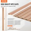 VEVOR Akustikpaneele, 2450 x 166mm, WPC-Akzent-Holzwandpaneele für moderne Innenwände, 8er-Set – Bild 2