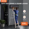 VEVOR Teleskopleiter mit A-Rahmen, 5990 mm Aluminium-Ausziehleiter, 150 kg Tragkraft – Bild 2