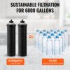 VEVOR Wasserfilter-Ersatz Reinigungselemente, Aktivkohle-Ersatzfilter 2er-Pack – Bild 5 VEVOR Wasserfilter-Ersatz Reinigungselemente, Aktivkohle-Ersatzfilter 2er-Pack – Bild 5