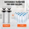 VEVOR Schwerkraft-Wasserfiltersystem Ersatz Wasserfilter-Ersatz Reinigungselemente, 2 Stk. weiß – Bild 5