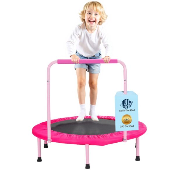VEVOR Kindertrampolin Outdoor-Trampolin 91,44 cm faltbares Trampolin mit Griff