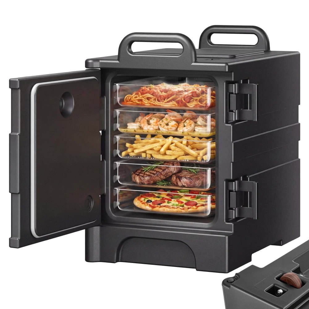VEVOR Isolierter Speisenbehälterträger Warmhaltebox für Gastronomie 75 L