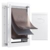 VEVOR Haustierklappe Hundeklappe Metallrahmen mit Schloss & 3-Klappen-System 362 x 536 mm VEVOR Haustierklappe Hundeklappe Metallrahmen mit Schloss & 3-Klappen-System 362 x 536 mm