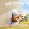 VEVOR Haustierklappe Hundeklappe Metallrahmen mit Schloss & 3-Klappen-System 362 x 536 mm – Bild 4 VEVOR Haustierklappe Hundeklappe Metallrahmen mit Schloss & 3-Klappen-System 362 x 536 mm – Bild 4
