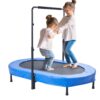VEVOR Kindertrampolin Indoor / Outdoor-Trampolin faltbares Mini Trampolin mit Griff, Blau