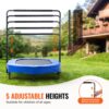 VEVOR Kindertrampolin Indoor / Outdoor-Trampolin faltbares Mini Trampolin mit Griff, Blau – Bild 3