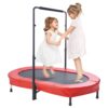 VEVOR Kindertrampolin Indoor / Outdoor-Trampolin faltbares Mini Trampolin mit Griff, rot