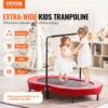 VEVOR Kindertrampolin Indoor / Outdoor-Trampolin faltbares Mini Trampolin mit Griff, rot – Bild 2