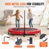 VEVOR Kindertrampolin Indoor / Outdoor-Trampolin faltbares Mini Trampolin mit Griff, rot – Bild 5