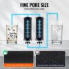 VEVOR Wasserfilter-Ersatz Reinigungselemente Ersatzfilter 2er-Pack (2 Aktivkohlefilter) – Bild 3 VEVOR Wasserfilter-Ersatz Reinigungselemente Ersatzfilter 2er-Pack (2 Aktivkohlefilter) – Bild 3