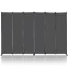 VEVOR Raumteiler 6 Paneele Paravent 3110 x 1805 x 450 mm, Grau