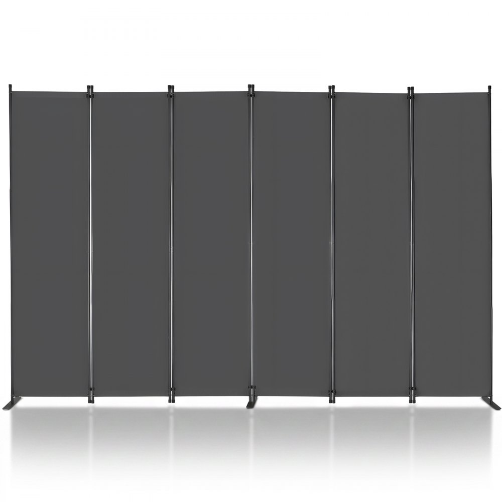 VEVOR Raumteiler 6 Paneele Paravent 3110 x 1805 x 450 mm, Grau