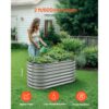 VEVOR Hochbeet Metall 1200x600x600 mm, Pflanzbeet, Pflanzkasten mit offenem Boden & abgerundeten Kanten – Bild 2