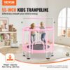 VEVOR Kindertrampolin Trampolin Mini Freizeittrampolin 147 cm für Kleinkinder einstellbar mit Sicherheitsnetz – Bild 2