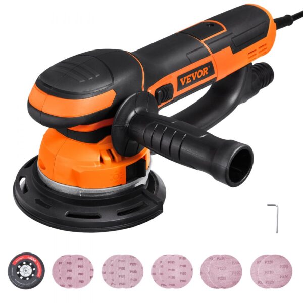 VEVOR Exzenterschleifer, 15,24cm DA & GA Schleifgerät mit Doppelfunktion, 850 W VEVOR Exzenterschleifer, 15,24cm DA & GA Schleifgerät mit Doppelfunktion, 850 W