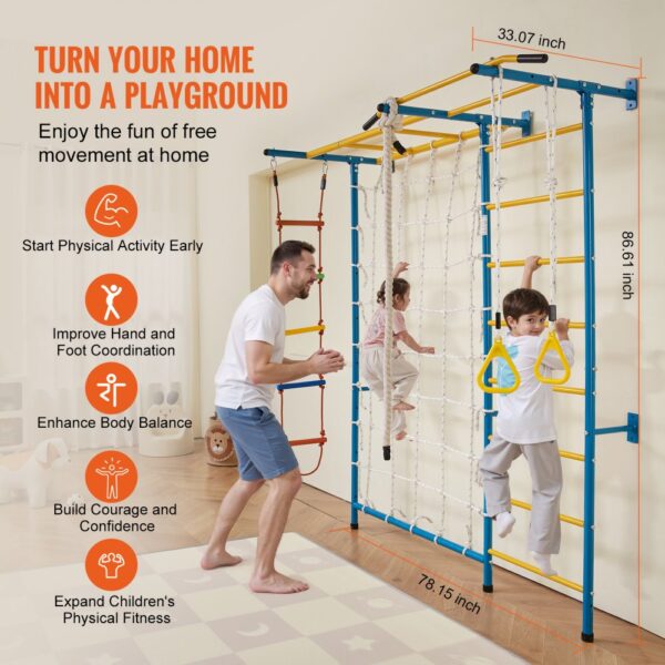 VEVOR Sprossenwand Turnwand Klettergerüst für Kleinkinder – Bild 3