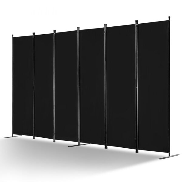 VEVOR Raumteiler 6 Paneele Paravent 3110 x 1805 x 450 mm, Schwarz