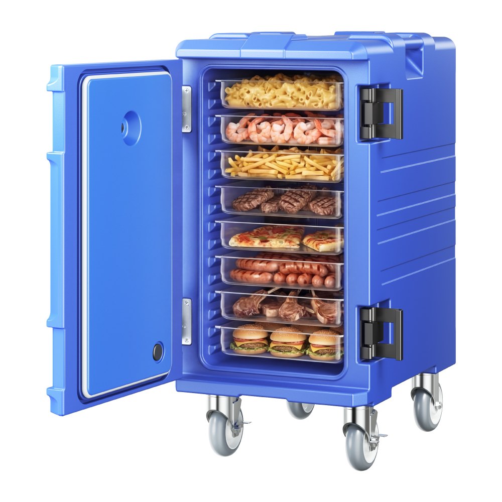 VEVOR Isolierter Speisenbehälterträger Warmhaltebox für Gastronomie 120 L