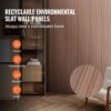 VEVOR Akustikpaneele 8er-Set, 2450 x 166 mm, WPC-Akzent-Holzwandpaneele für moderne Innenwände – Bild 3