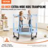VEVOR Kindertrampolin Outdoor-Trampolin mini Freizeittrampolin 1545 mm für Kleinkinder mit Sicherheitsnetz – Bild 2