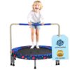 VEVOR Kindertrampolin Outdoor-Trampolin 91,44 cm faltbares Trampolin mit Griff