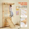 VEVOR Schwedische Leiterwand 15-stufiges Kletterspielzeug aus Holz für Indoor-Spielplätze, 100 kg Tragkraft – Bild 4
