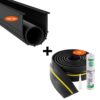 VEVOR Dichtungsset für Garagentorschwellen und -unterteil 3 m U-Form + O-Ring