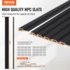 VEVOR Akustikplatte, 2450x166mm, WPC-Akzent-Holzwandpaneele für moderne Innenwände, 8er-Set – Bild 2