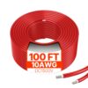 VEVOR 30,48m Solarkabel, 10AWG Kabel, IP67 wasserdichtes PV-Kabel für Solarmodule zu Hause
