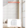 VEVOR 3D-Wandpaneele, 33er-Set 30x30 cm PVC-Wandverkleidung im modernen minimalistischen Blumendesign – Bild 5