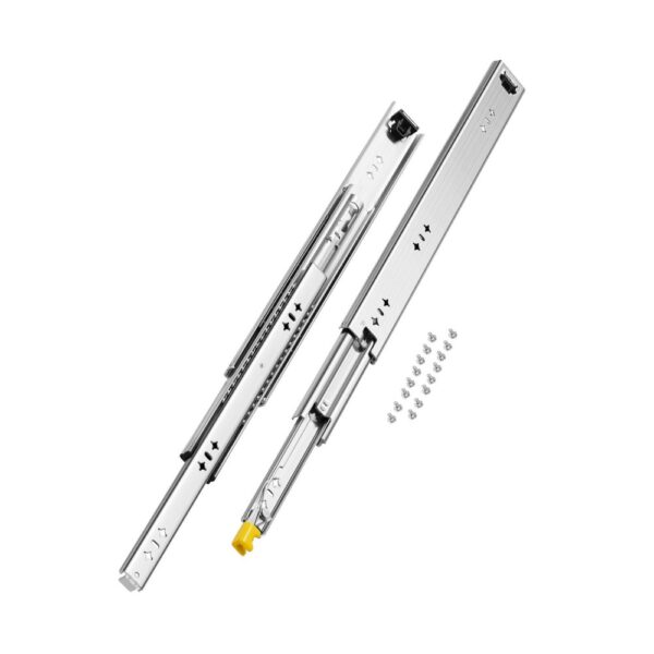 VEVOR Schubladenführung mit Vollauszug, 1 Paar, 500 mm, Schubladenschiene Tragkraft 113,4 kg