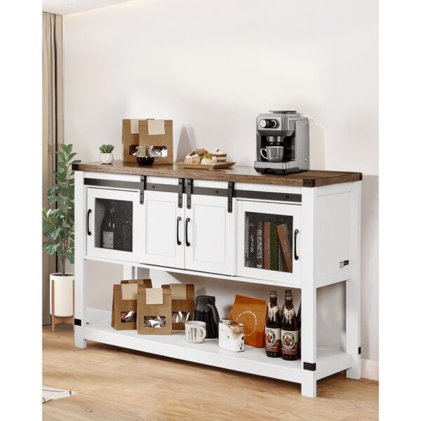 VEVOR Kaffeebarschrank 120 x 39,8 x 83 cm Bauernhaus-Kaffeebarschrank mit 4-stufigem Stauraum – Bild 2