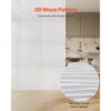 VEVOR 3D-Wandpaneele, 12er-Set, 50x50 cm PVC-Moderne minimalistische Wandverkleidung – Bild 2
