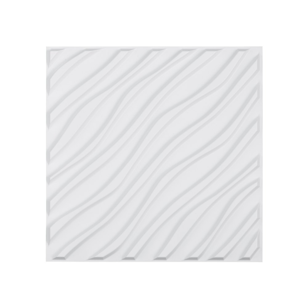 VEVOR 3D-Wandpaneele, 12er-Set, 50x50 cm PVC-Moderne minimalistische Wandverkleidung