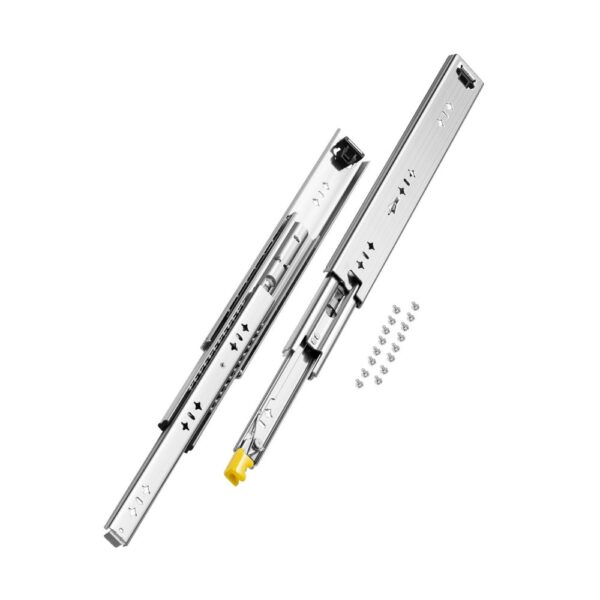VEVOR Schubladenführung mit Vollauszug, 1 Paar, 400 mm, Tragkraft 113,4 kg