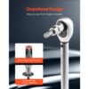 VEVOR Bohrer-Steckschlüsselsatz, 107-tlg. Sechskant/Torx/Außen-Torx/manipulationssicher/extra lang, 1/4 – Bild 4