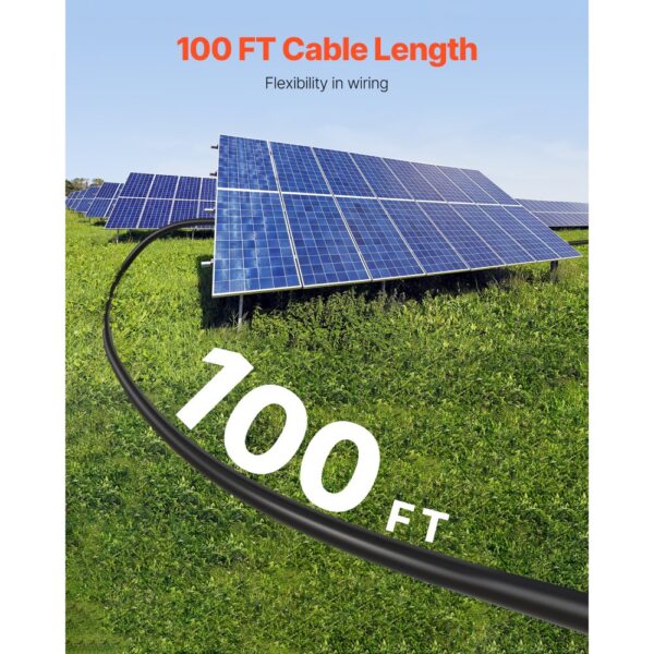 VEVOR 30,48m Solarkabel, 10AWG Solar-Verlängerungskabel, IP67 wasserdichtes PV-Kabel für Solarmodule zu Hause – Bild 3