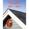VEVOR Solar Ventilator, 400 x 150 mm, Solar Powered Fan, 1300 CFM Luftstromkapazität – Bild 2