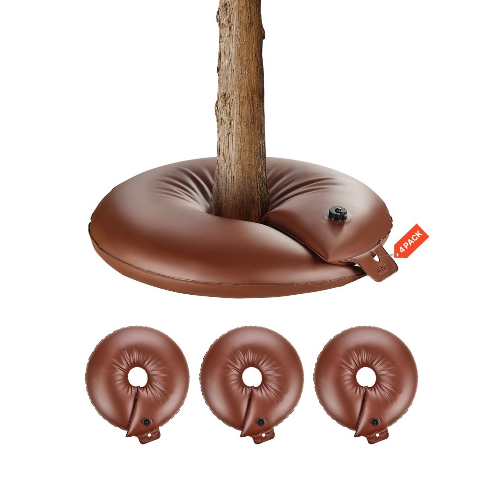 VEVOR Baumbewässerungsringe, 4er-Set 60,6L Baumbewässerungsbeutel, 6–9 Stunden langsame Freisetzung
