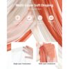 VEVOR Hochzeit Bogen, orangefarbene Blumen für Traubogen mit Vorhängen (5er-Pack), 2 Blumenarrangements – Bild 3