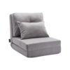 VEVOR Umwandelbares Bodensofa Schlafsofa, faltbares Sofa für Wohnzimmer und Schlafzimmer, grau