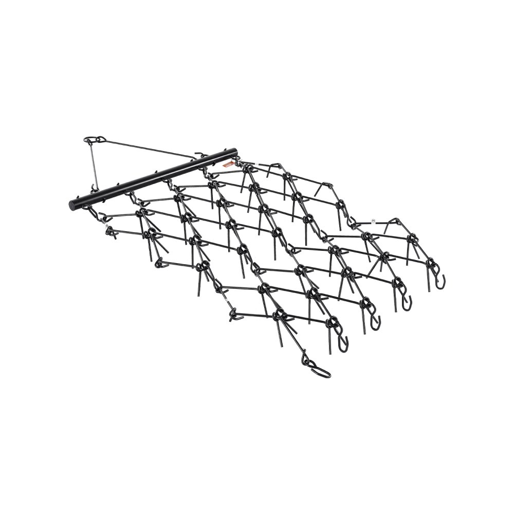 VEVOR Schleppegge, 1707x1219mm, Wiesenegge mit 80 scharfen Zähnen, geeignet für ATV- & UTV-Traktor