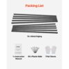 VEVOR Beeteinfassung, 10er-Pack, 1524x43x1,6 mm, Rasenkante aus Aluminiumlegierung – Bild 5