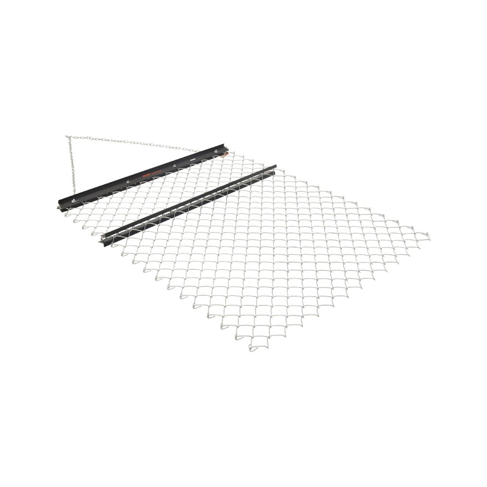 VEVOR Schleppegge, 1520x1240x57mm, Kettenegge aus Q235-Stahl, Wiesenegge für Kiesauffahrten