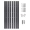 VEVOR Beeteinfassung, 8 Packungen à 183 cm, Rasenkante aus Aluminiumlegierung