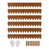 VEVOR Rasenkante, 6er-Pack 1016x152,4x1,5 mm, vorrostende Metall-Beeteinfassung